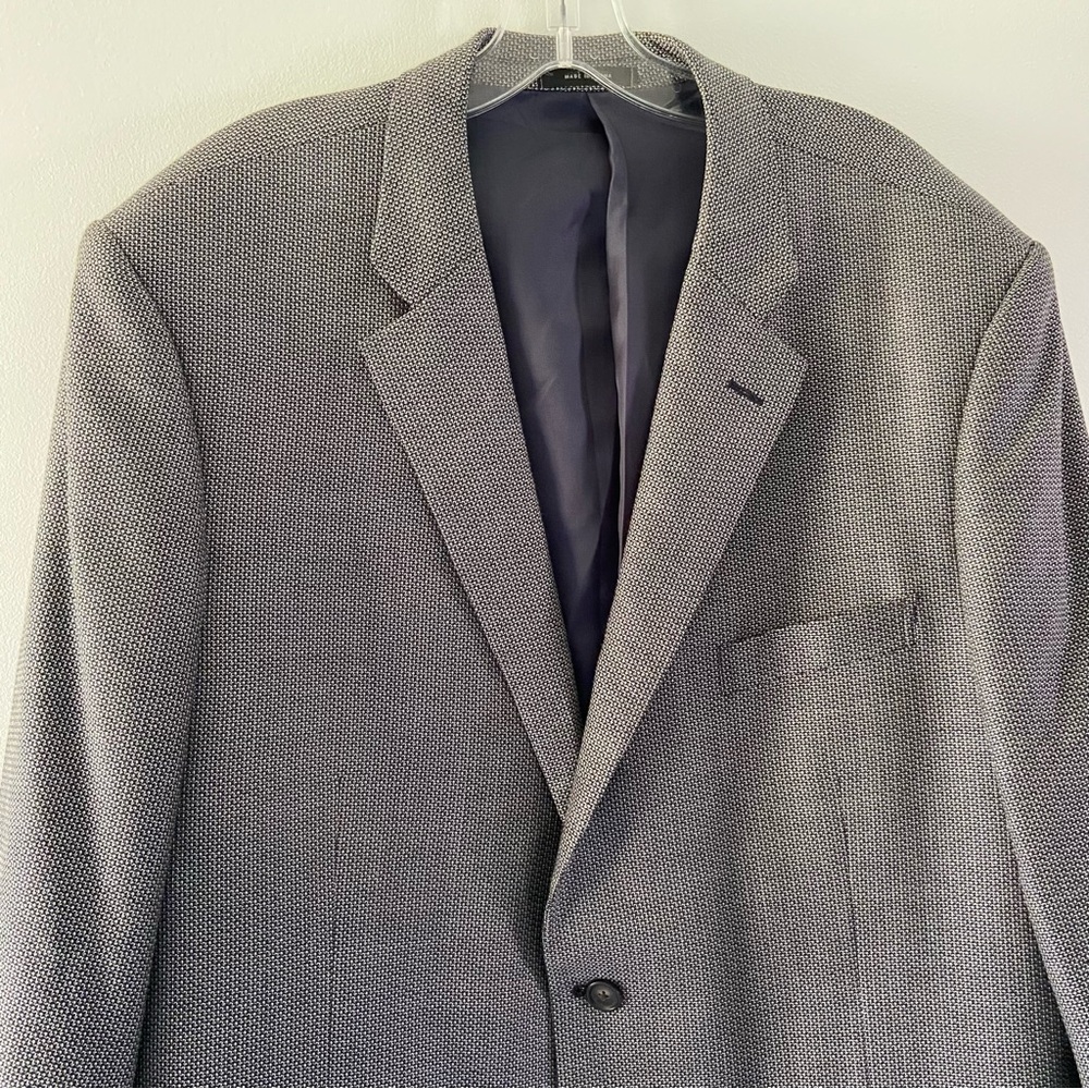 John W Nordstrom Size 46L Super 120s Wool + Silk Sport Coat Italy Lora Piana